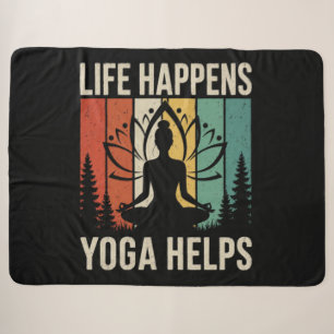 Cobertor Sherpa O Yoga Ajuda na Vida