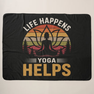 Cobertor Sherpa O Yoga Ajuda na Vida