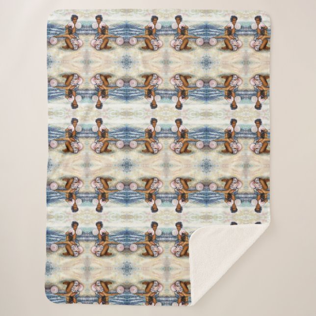 Cobertor Sherpa Obcecado com Conquistar o Impossível (Frente)