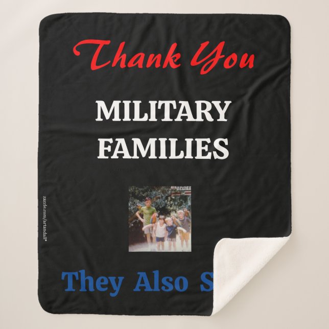 COBERTOR SHERPA OBRIGADO ÀS FAMÍLIAS MILITARES (Frente)