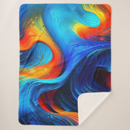 Cobertor Sherpa Ocean Lava "Astralspan"