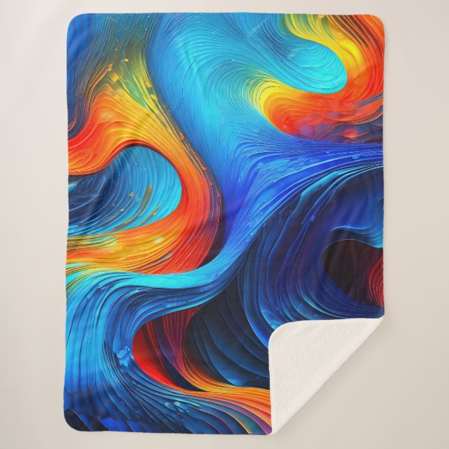 Cobertor Sherpa Ocean Lava "Astralspan" (Frente)