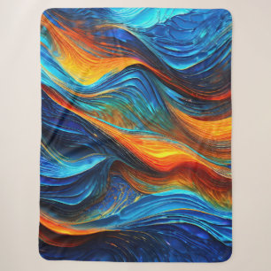 Cobertor Sherpa Ocean Lava "Pyroquatic"