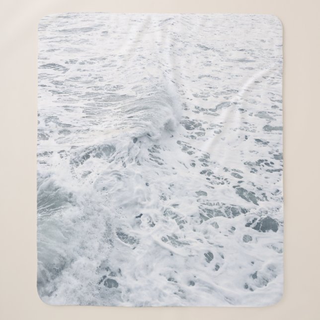 Cobertor Sherpa Oceano com onda (Frente)