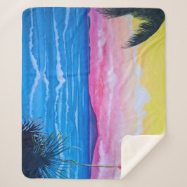 Cobertor Sherpa Oceano Sunset