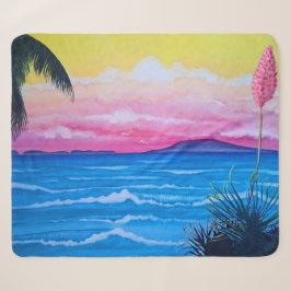 Cobertor Sherpa Oceano Sunset