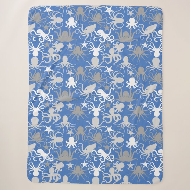 Cobertor Sherpa Octopus Pattern.b LBlue BG (Frente)