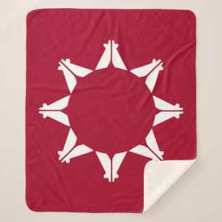 Cobertor Sherpa Oglala Lakota Sioux Flag