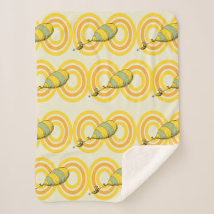 Cobertor Sherpa Oh, os lugares que você vai Padrão Laranja