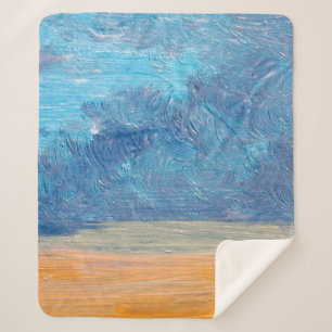 Cobertor Sherpa Oil paintings landscape. Fine art. abstract,art,ba