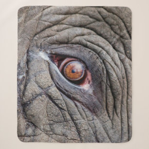 Cobertor Sherpa Olho de elefante animal fechado