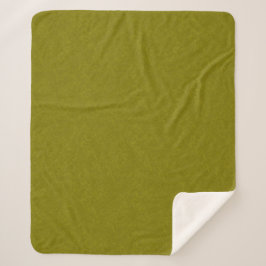 Cobertor Sherpa Olive green surface with subtle swirling pattern
