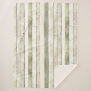 Cobertor Sherpa Oliveira Orgânica Faux Madeira Banha Natal