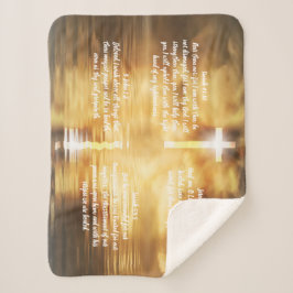 Cobertor Sherpa Oração para a cura cristã Shawl Lap Blanket