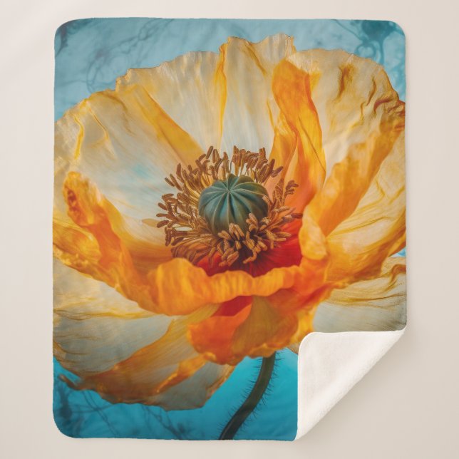 Cobertor Sherpa Orange Beauty (Frente)