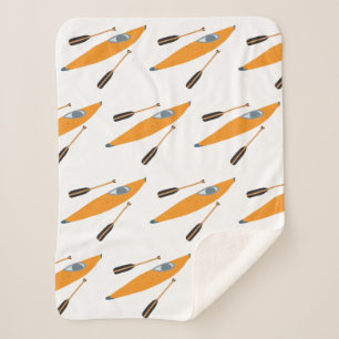 Cobertor Sherpa Orange Kayak com Oars