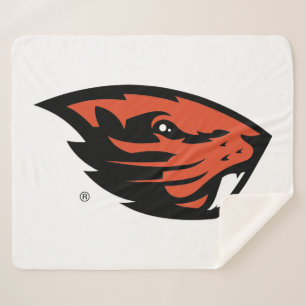 Cobertor Sherpa Oregon State Beavers Cabeça de castor