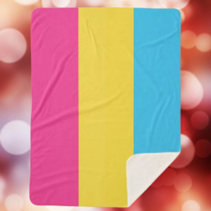 Cobertor Sherpa Orgulho Pansexual