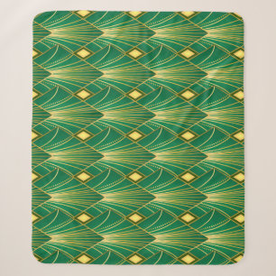 Cobertor Sherpa Oriental Elegance: Wallpaper Art Deco