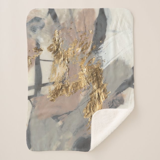 Cobertor Sherpa Ouro Blush (Frente)