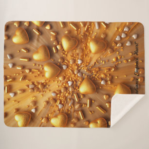Cobertor Sherpa "Ouro brilhante"