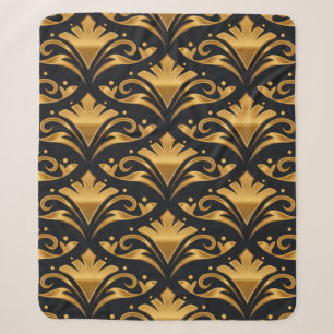 Cobertor Sherpa Ouro de luxo Bronze cores estéticas Design