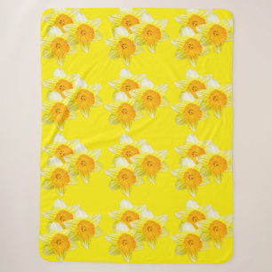 Cobertor Sherpa Ouro Sunburst Daffodils, Lge Sherpa Blanket