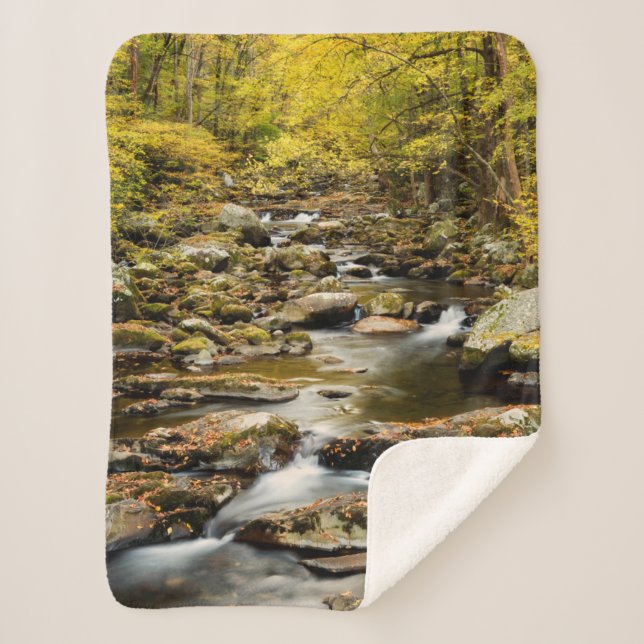 Cobertor Sherpa Outono em Big Creek (Frente)