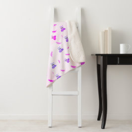 Cobertor Sherpa Owl & Feather