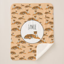 Padrão Animal de Tigre Selvagem Personalizado
