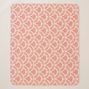 Cobertor Sherpa Padrão Art Deco com Motifs Scale.