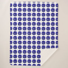 Cobertor Sherpa Padrão Azul