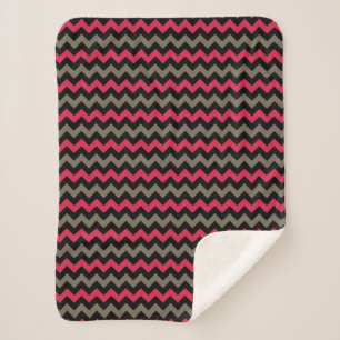 Cobertor Sherpa Padrão Clássico Negro Negro Escuro Moderno