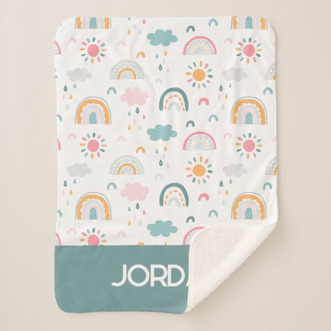 Cobertor Sherpa Padrão Climático Bastante (Frente)