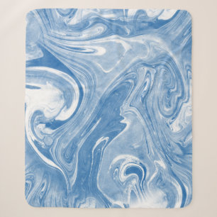 Cobertor Sherpa Padrão Colorido de Arte Marble.