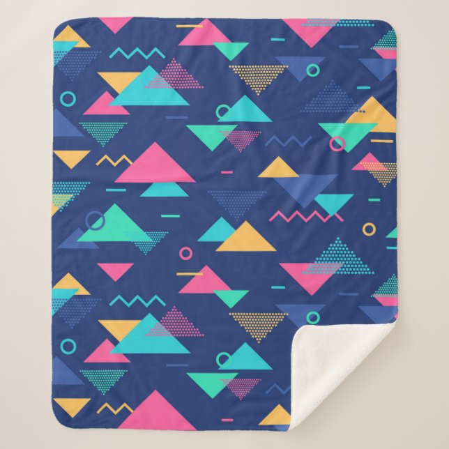 Cobertor Sherpa Padrão da década de 1980 (Frente)