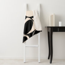 Padrão de Abstrato de Creme Preto Na moda moderno