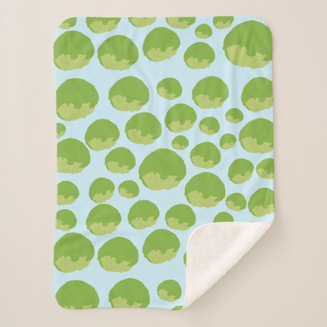 Cobertor Sherpa Padrão de alface (Frente)