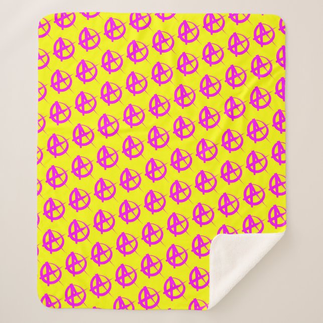 Cobertor Sherpa Padrão de Anarquia (Frente)