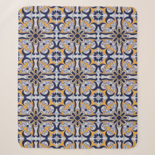 Cobertor Sherpa Padrão de azulejo português