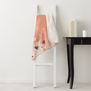 Cobertor Sherpa Padrão de borboleta 11