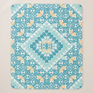 Cobertor Sherpa Padrão de bordados palestino Design impresso