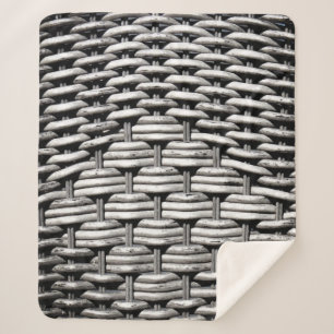 Cobertor Sherpa Padrão de Cinza e Na moda