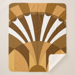 Cobertor Sherpa Padrão de decoração de arte de vindima