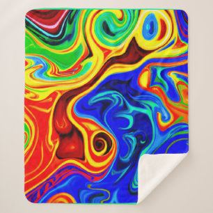 Cobertor Sherpa Padrão de estilo vívido