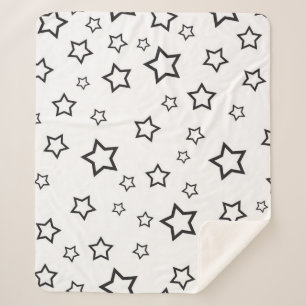 Cobertor Sherpa Padrão de estrelas