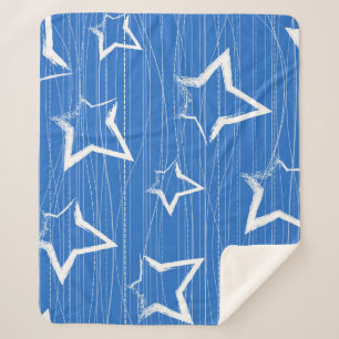 Cobertor Sherpa Padrão de estrelas