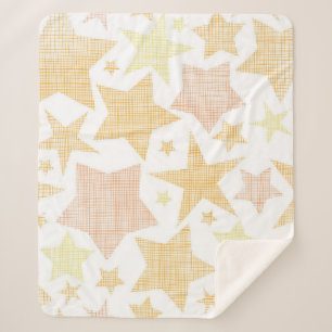 Cobertor Sherpa Padrão de estrelas