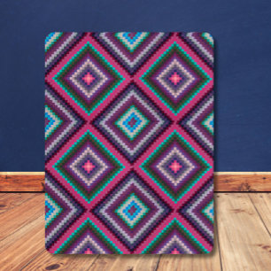 Cobertor Sherpa Padrão de Filtro de Retro Colorida Grande Boho