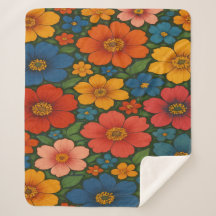 Padrão De Flor Selvagem Brilhante